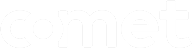comet logo white